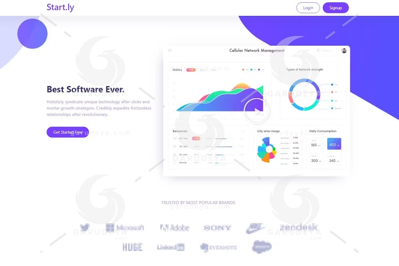 Startly Template Kit for Startups, SaaS & Software