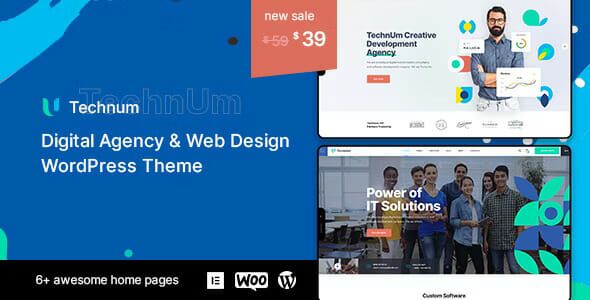 Technum Digital Agency Services WordPress Theme