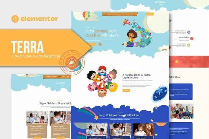 Terra - Child Care & Kindergarten Elementor Template Kit