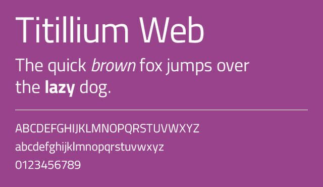 Titillium Web Font