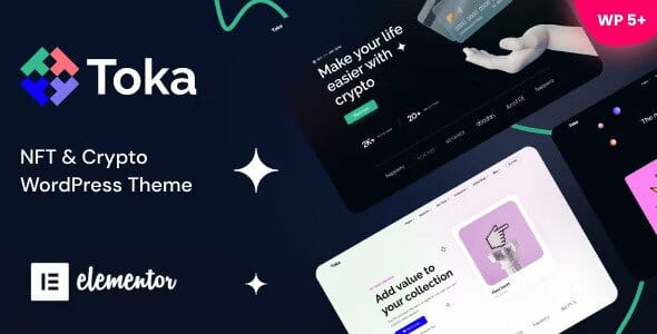 Toka - NFT & Crypto WordPress Theme