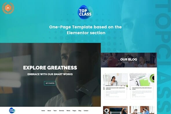 TopClass - Business & Agency Elementor Template Kit