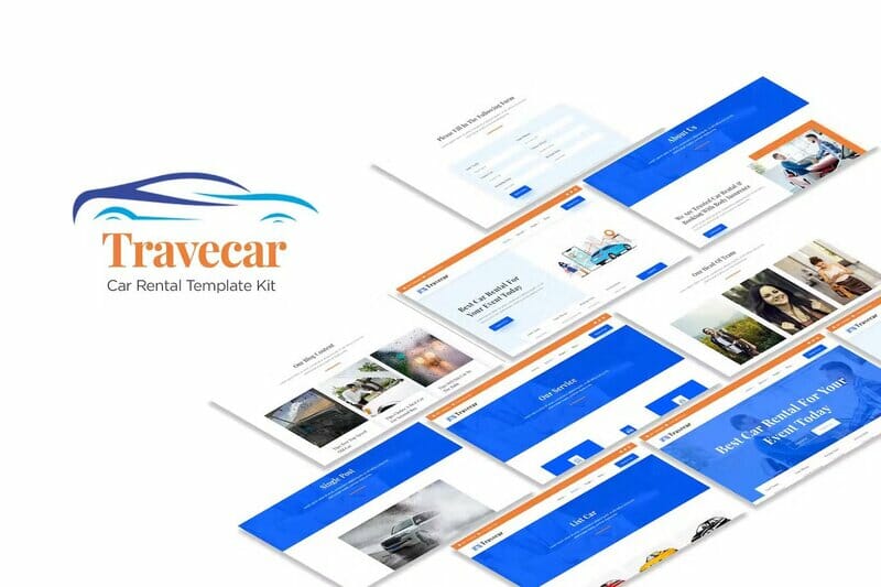 Travecar - Car Rental Elementor Template Kit