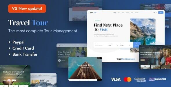 TravelTour – Travel & Tour Booking WordPress