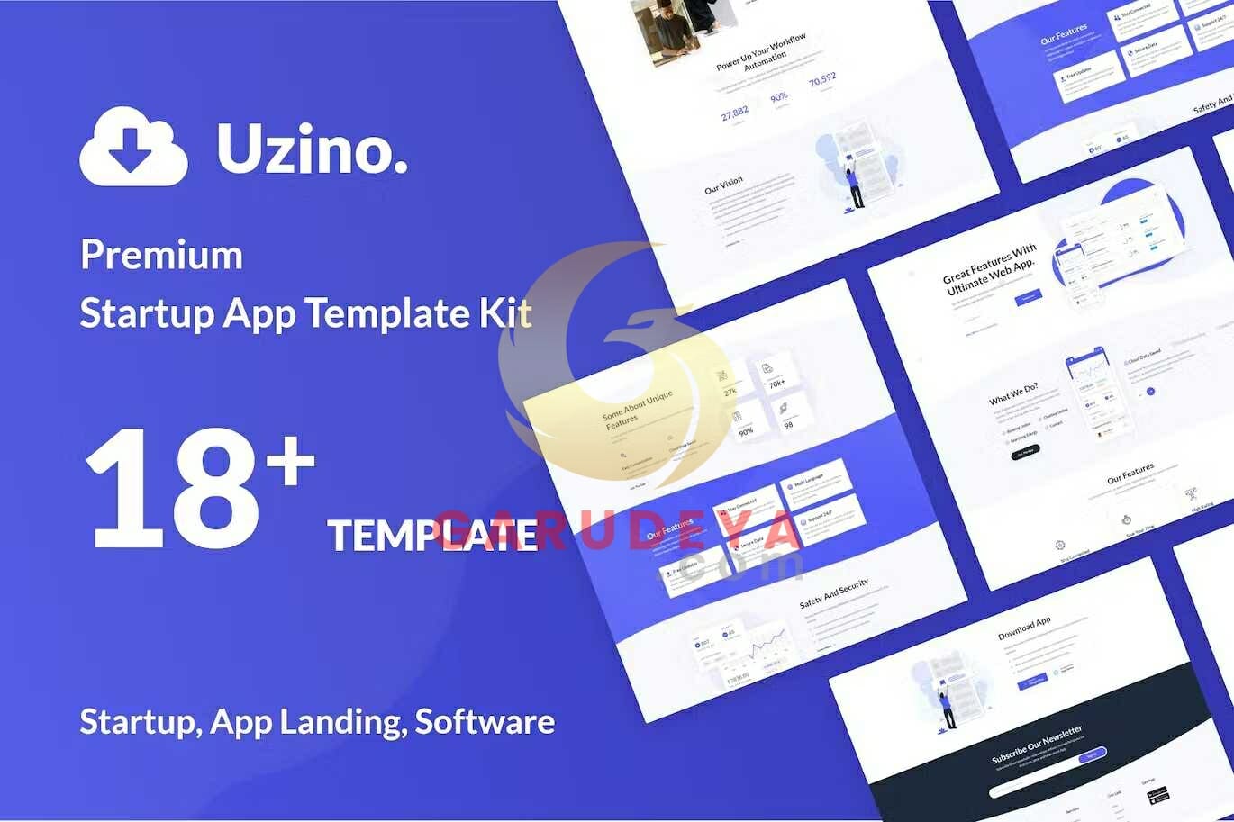 Uzino - Startup App Elementor Template Kit