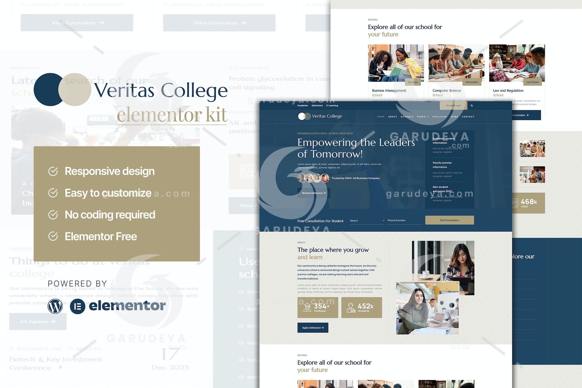 Veritas - University and School Elementor Template Kit