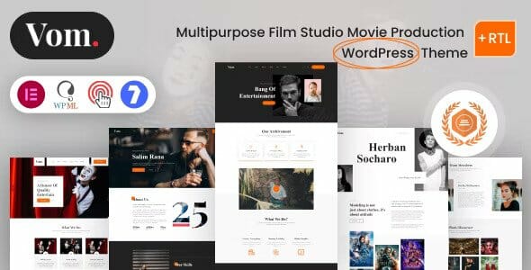 Vome - Multipurpose Film Studio Movie Production WordPress Theme