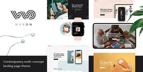 WebOn - Landing Page WordPress Theme