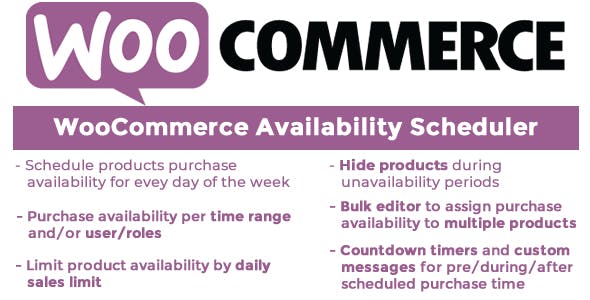 WooCommerce Availability Scheduler