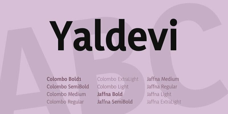 Yaldevi Font