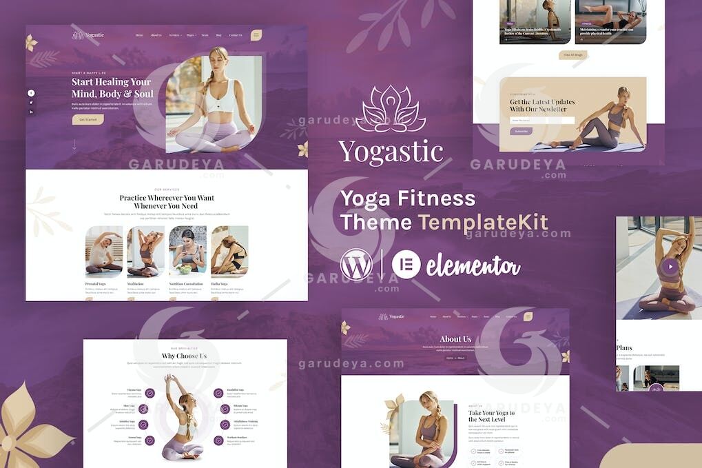 Yogastic | Yoga & Fitness Elementor Template Kit