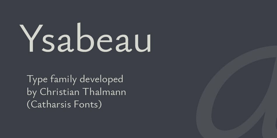 Ysabeau SC Font