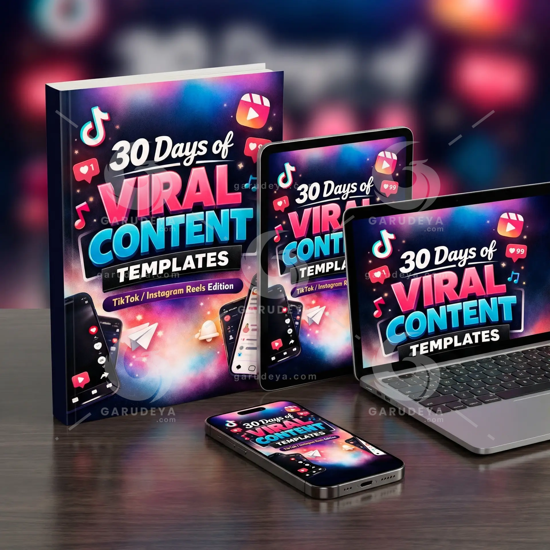30 Days of Viral Content Templates - TikTok/Instagram Reels Edition