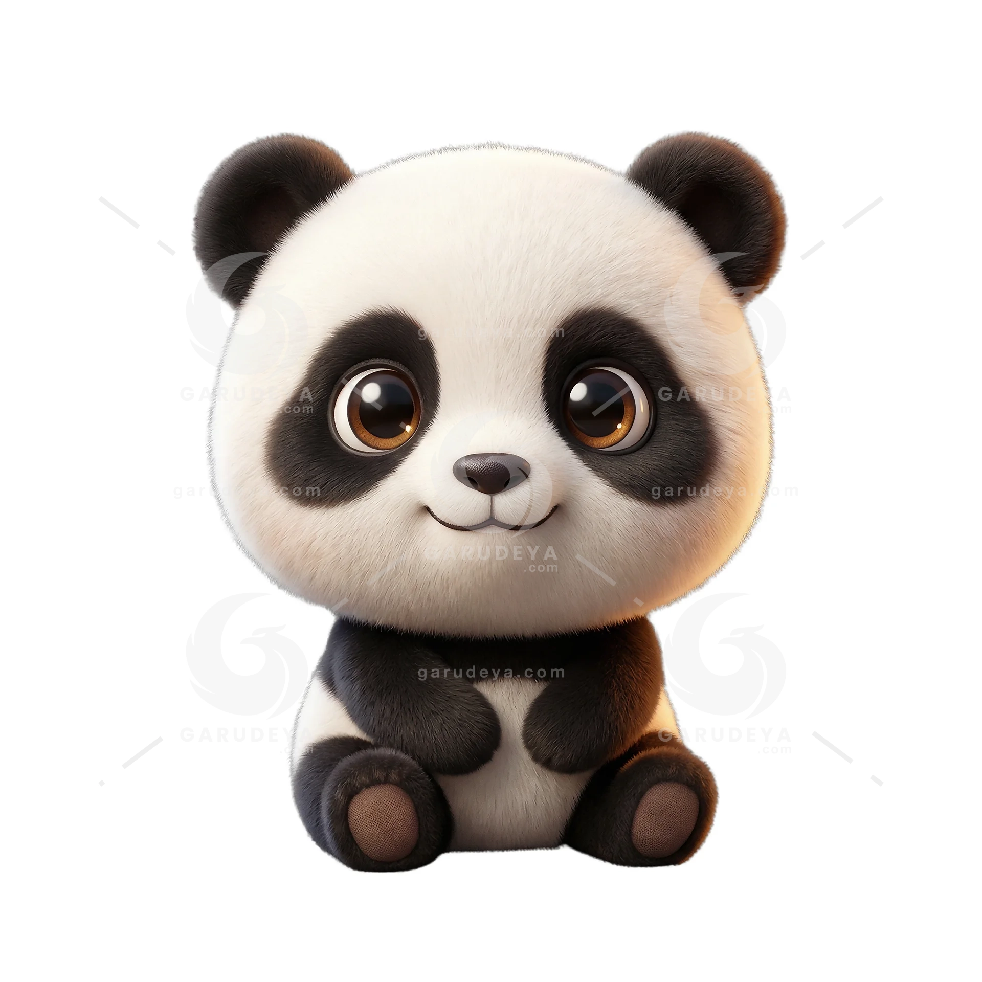 3D Cute Animal Cartoon Baby Panda