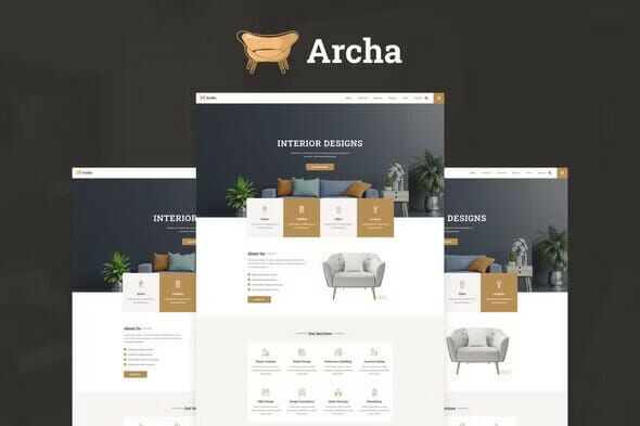 Archa - Interior Design & Architecture Elementor Template Kit