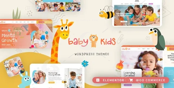 Baby Kids - Education Primary School Children WordPress Theme