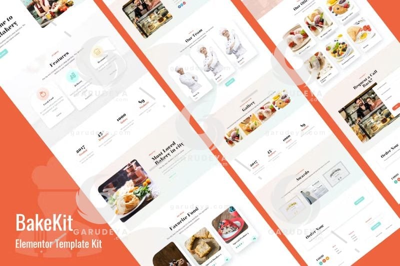 Bakekit - Food and Cake Elementor Template