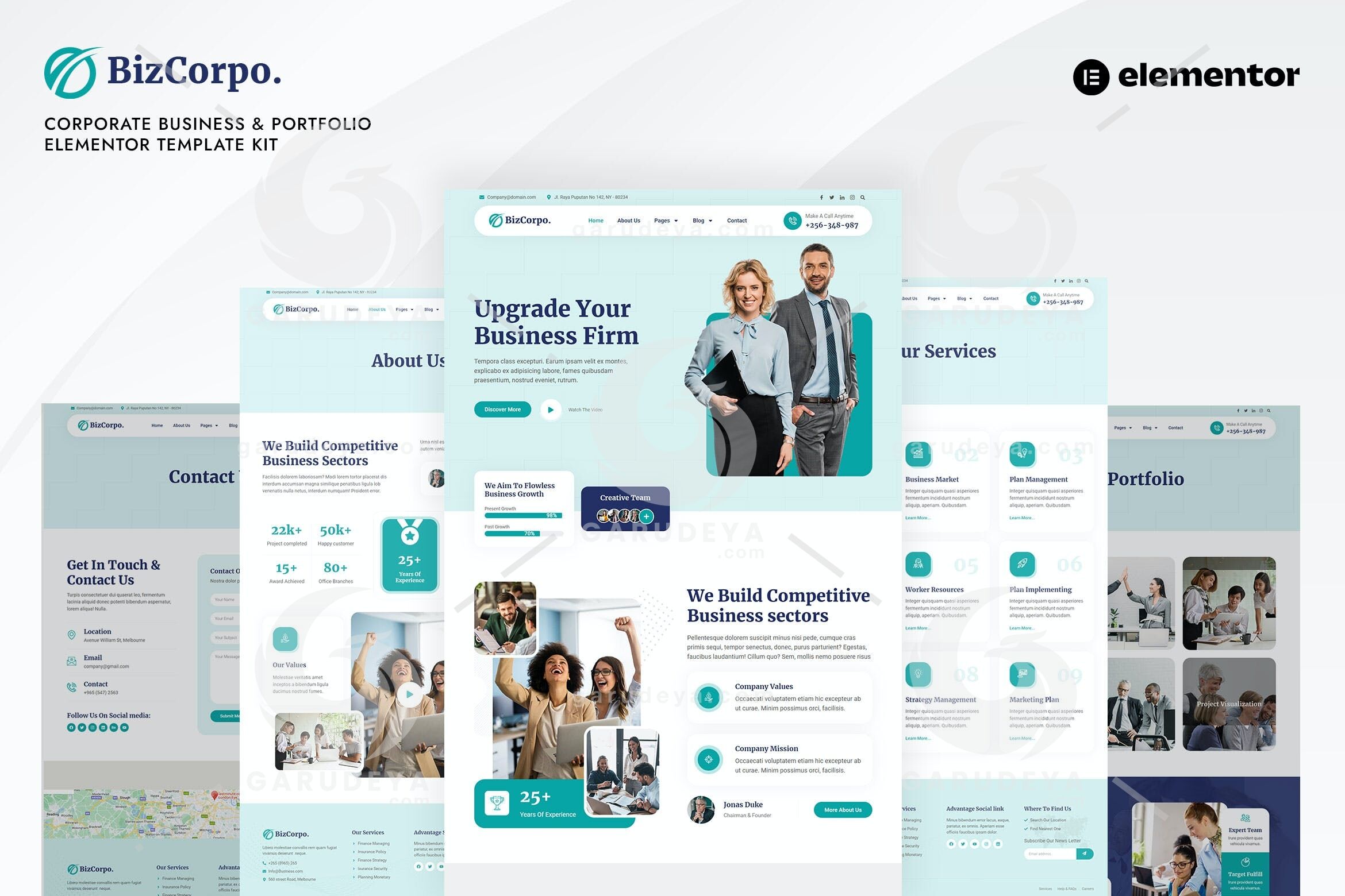 Bizcorpo - Corporate Business & Portfolio Elementor Template Kit