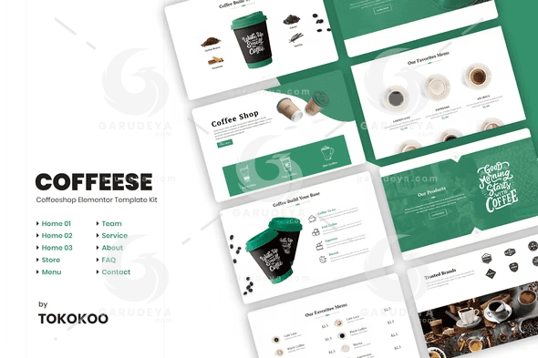 Coffesse - Cafe & Coffee Shop Elementor Template Kit