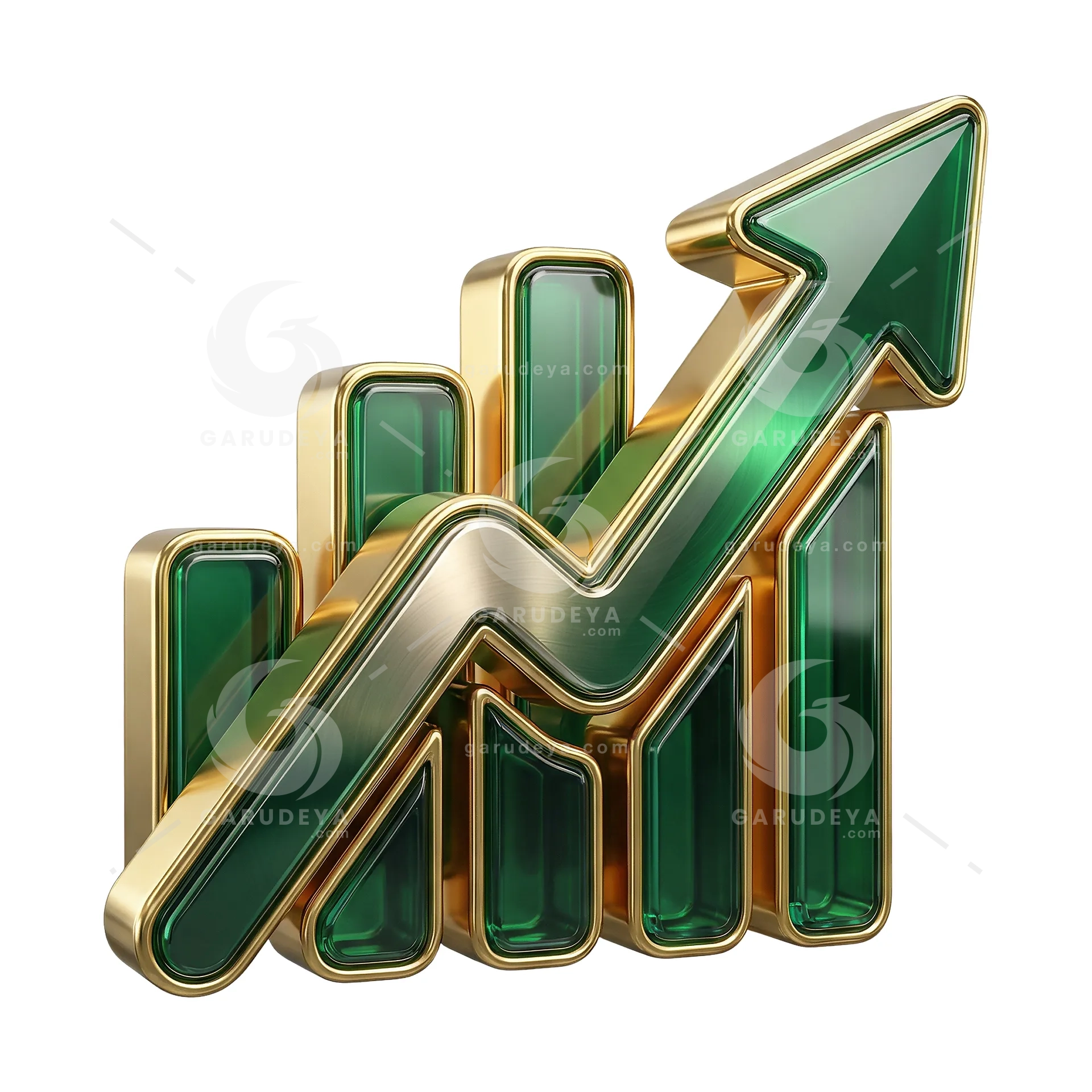 Finance Chart Growth 3D Icon