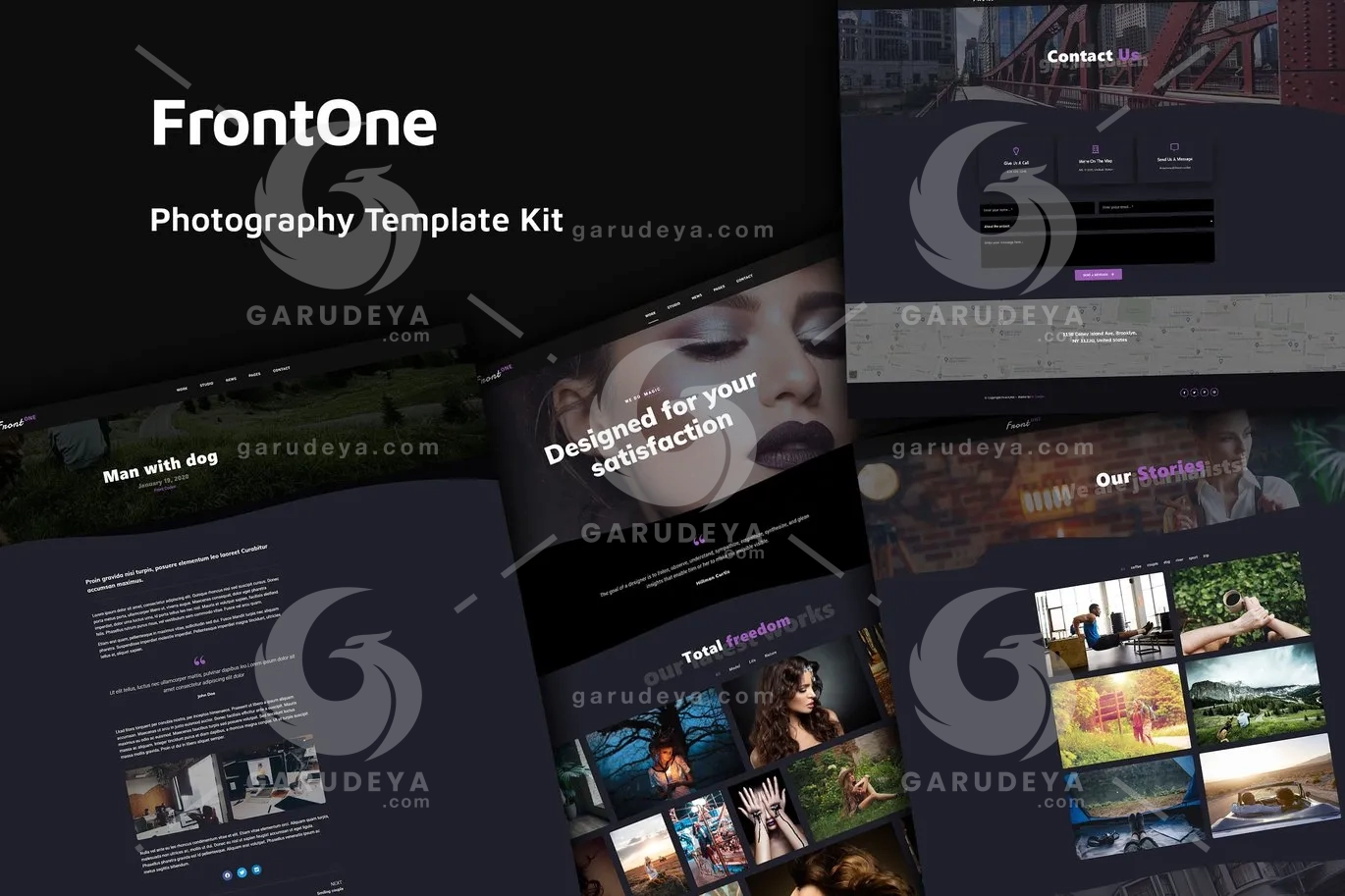 FrontOne - Creative Photography Elementor Template Kit