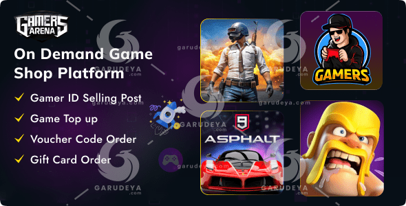Gamers Arena - Digital Online Game Store Laravel PHP Scripts