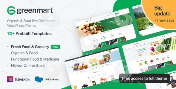 GreenMart – Organic & Food WooCommerce WordPress Theme