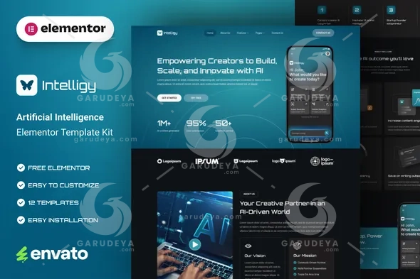 Intelligy - Artificial Intelligence Elementor Template Kit