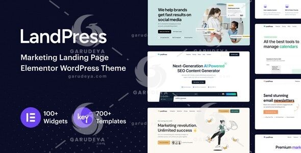 LandPress - Marketing Landing Page Elementor WordPress Theme