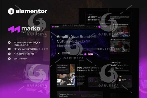 Marko - Digital Marketing Agency Elementor Template Kit