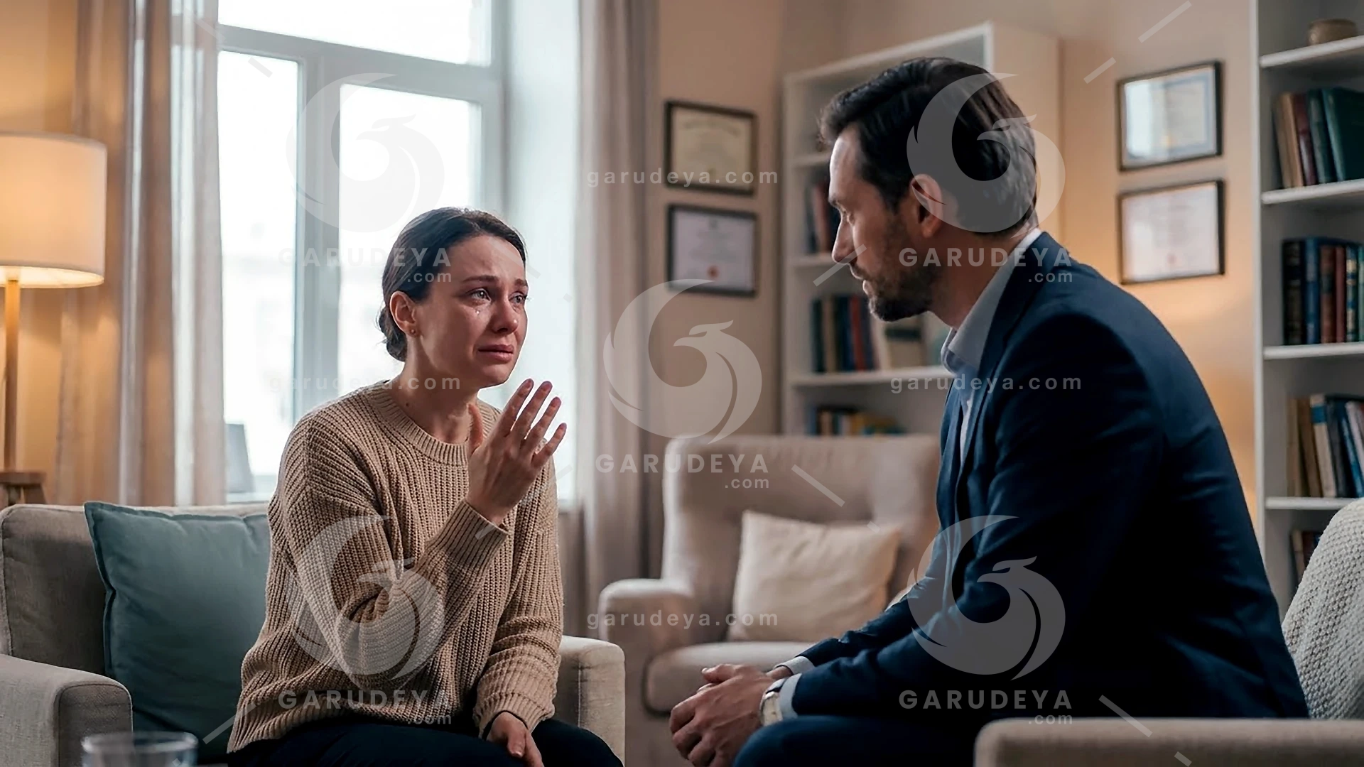 Mental Health Concept - Stress Support Therapy Session