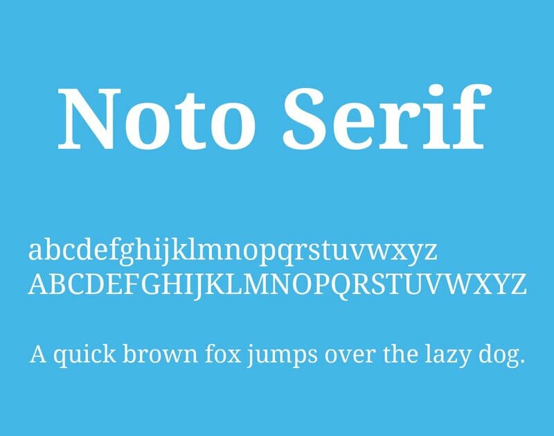 Noto Serif Font