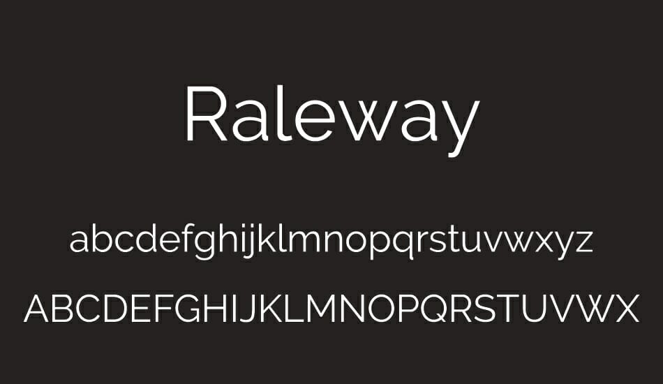 Raleway Font