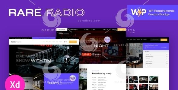 Rare Radio - Music Radio & Podcast WordPress Theme