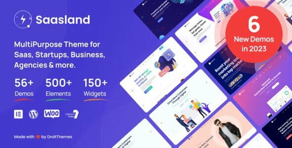 Saasland - MultiPurpose WordPress Theme for Saas Startup