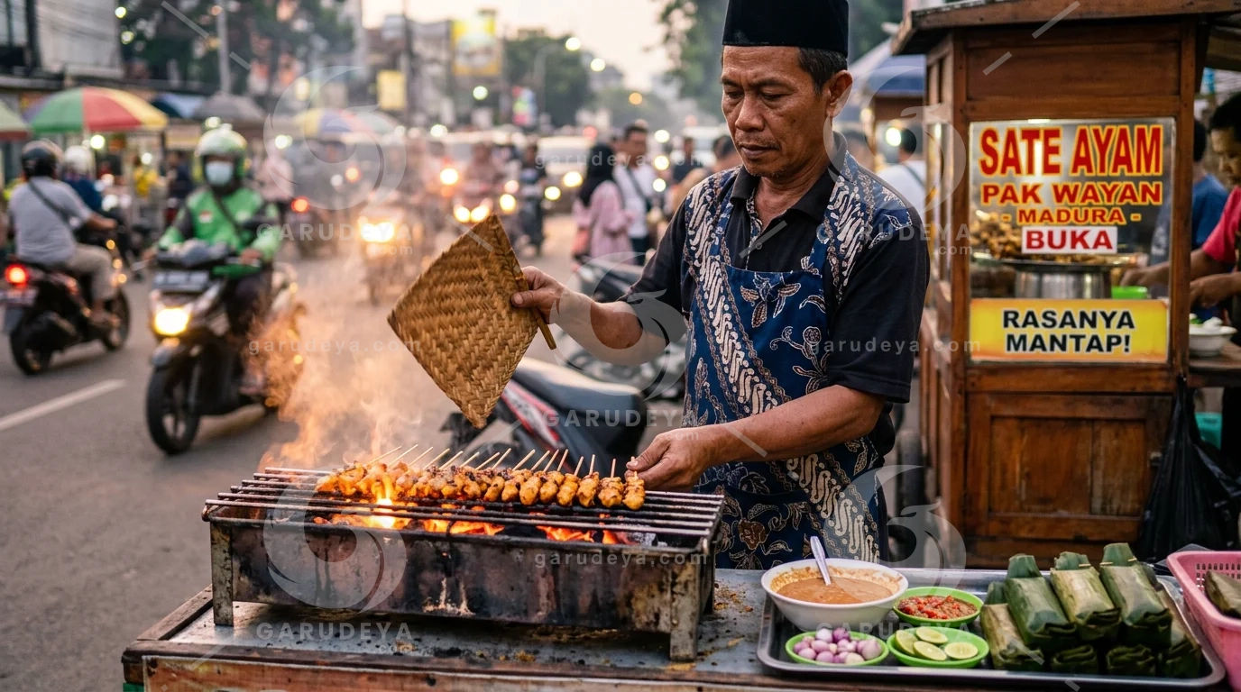 Sate Ayam Vendor Jakarta Street