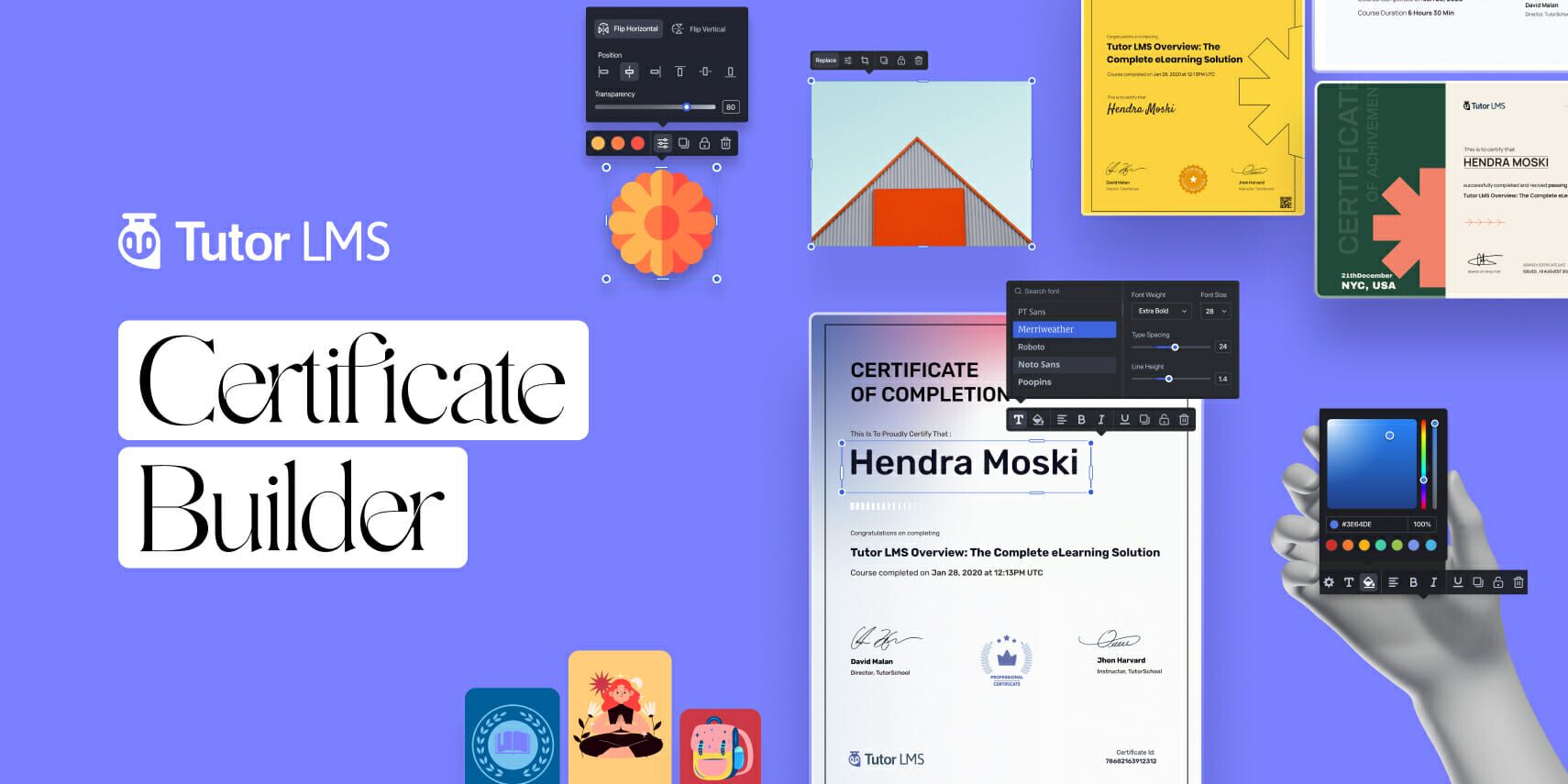 TUTOR LMS Certificate Builder