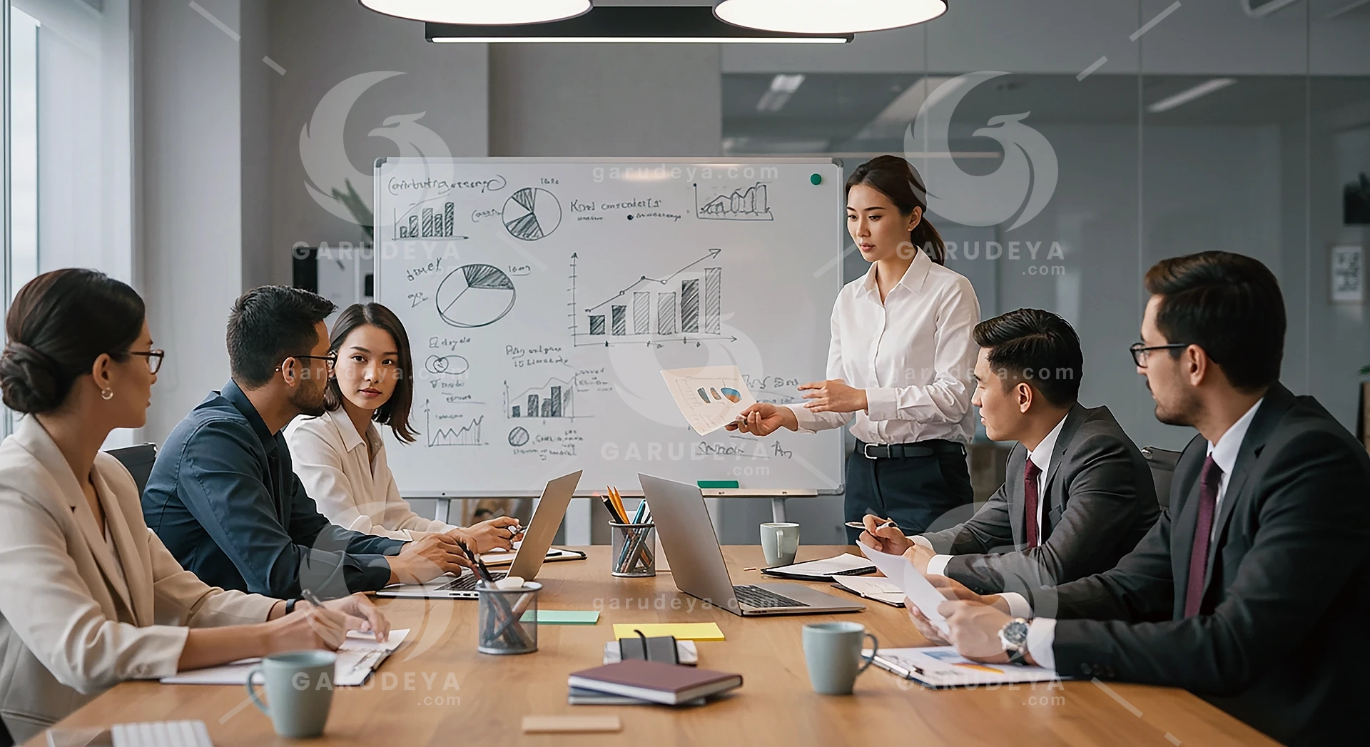 Teamwork and Collaboration in a Conference Room - Business Meeting Photo