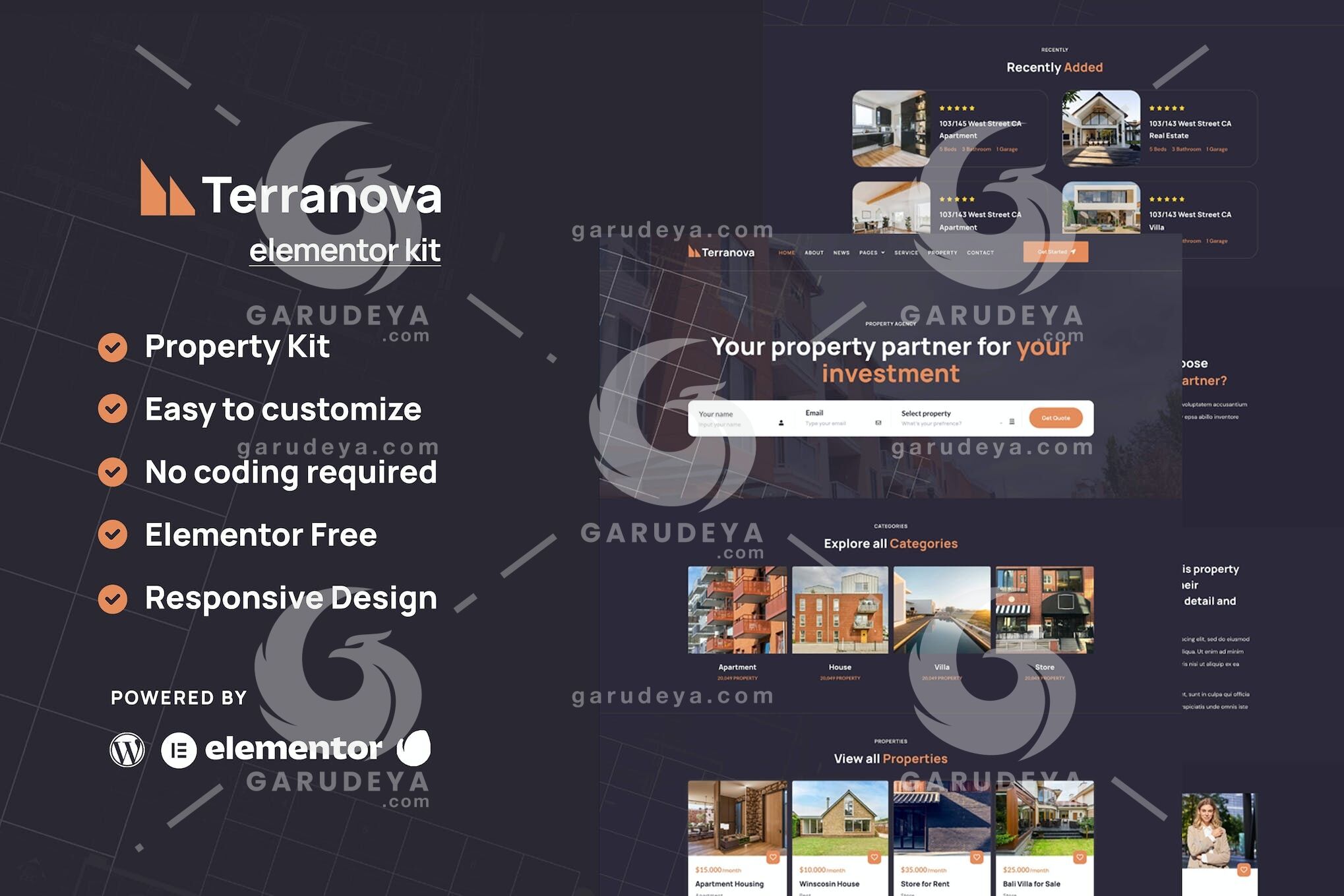 Terranova - Real Estate Elementor Pro Template Kit
