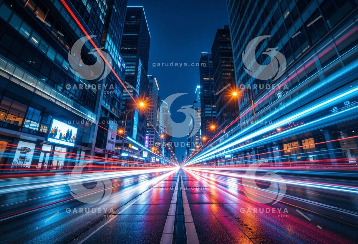 Urban Light Trails - 8194