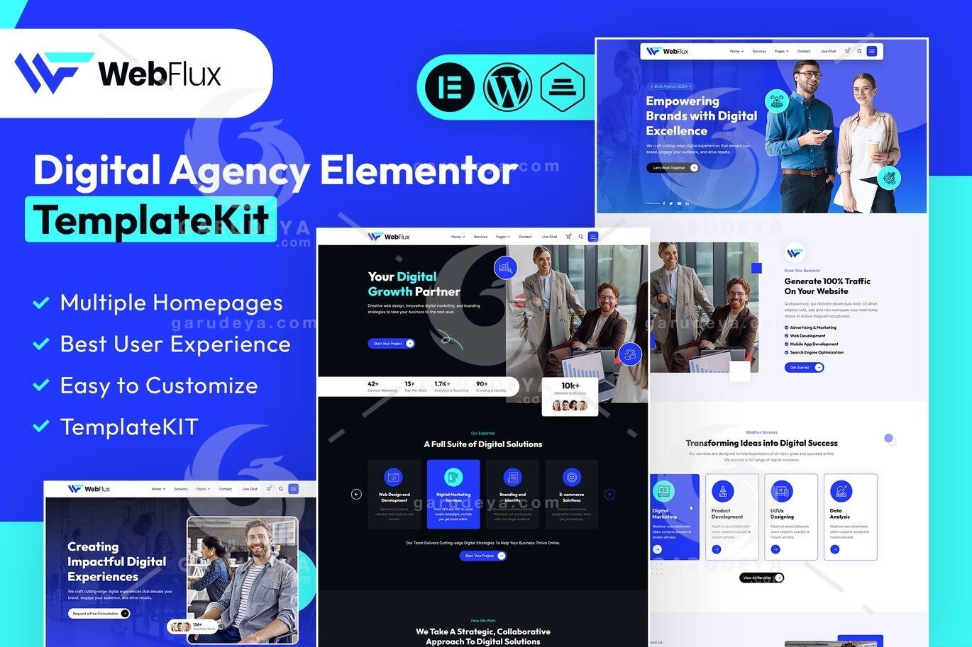 WebFlux - Digital Agency Elementor Template Kit