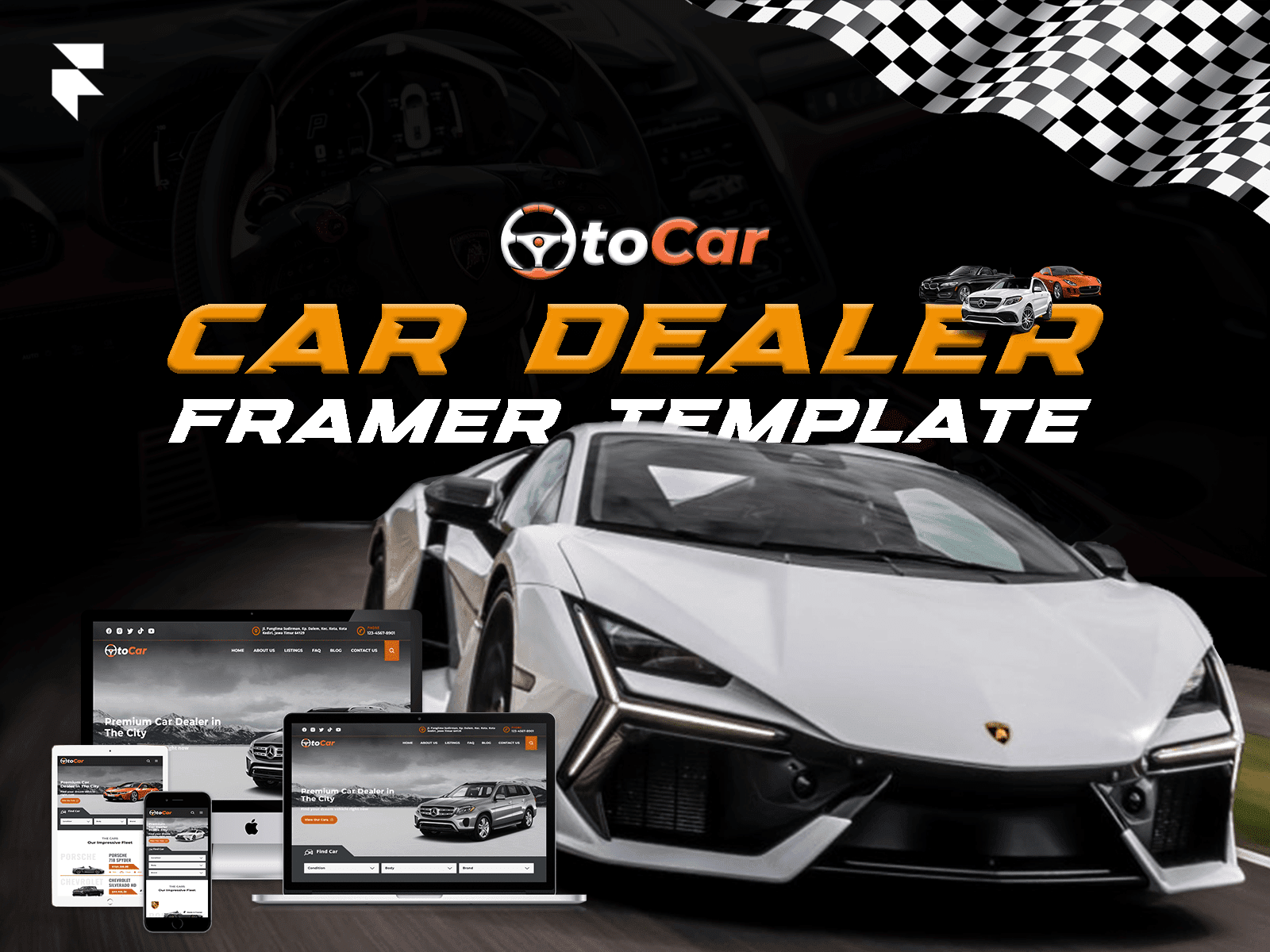 OtoCar - Car Dealer Framer Template