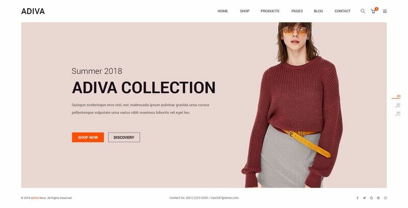 Adiva - eCommerce WordPress Theme