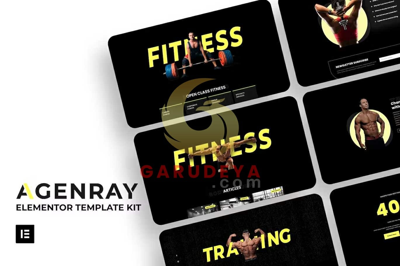 Agenray - Gym Elementor Template Kit