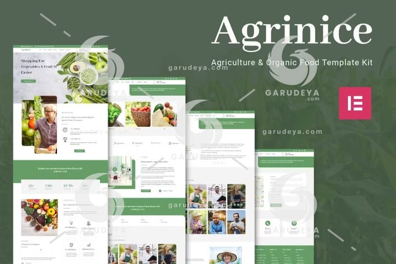 Agrinice - Agriculture & Organic Food Elementor Template Kit