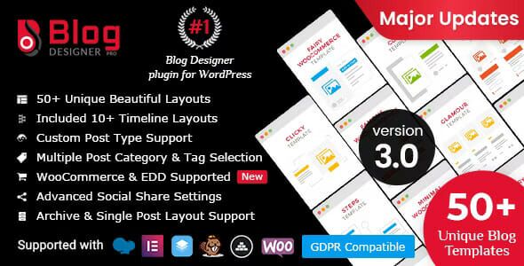 Blog Designer Pro For Wordpress