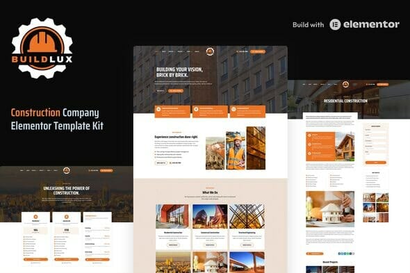Buildlux - Construction Elementor Pro Template Kit