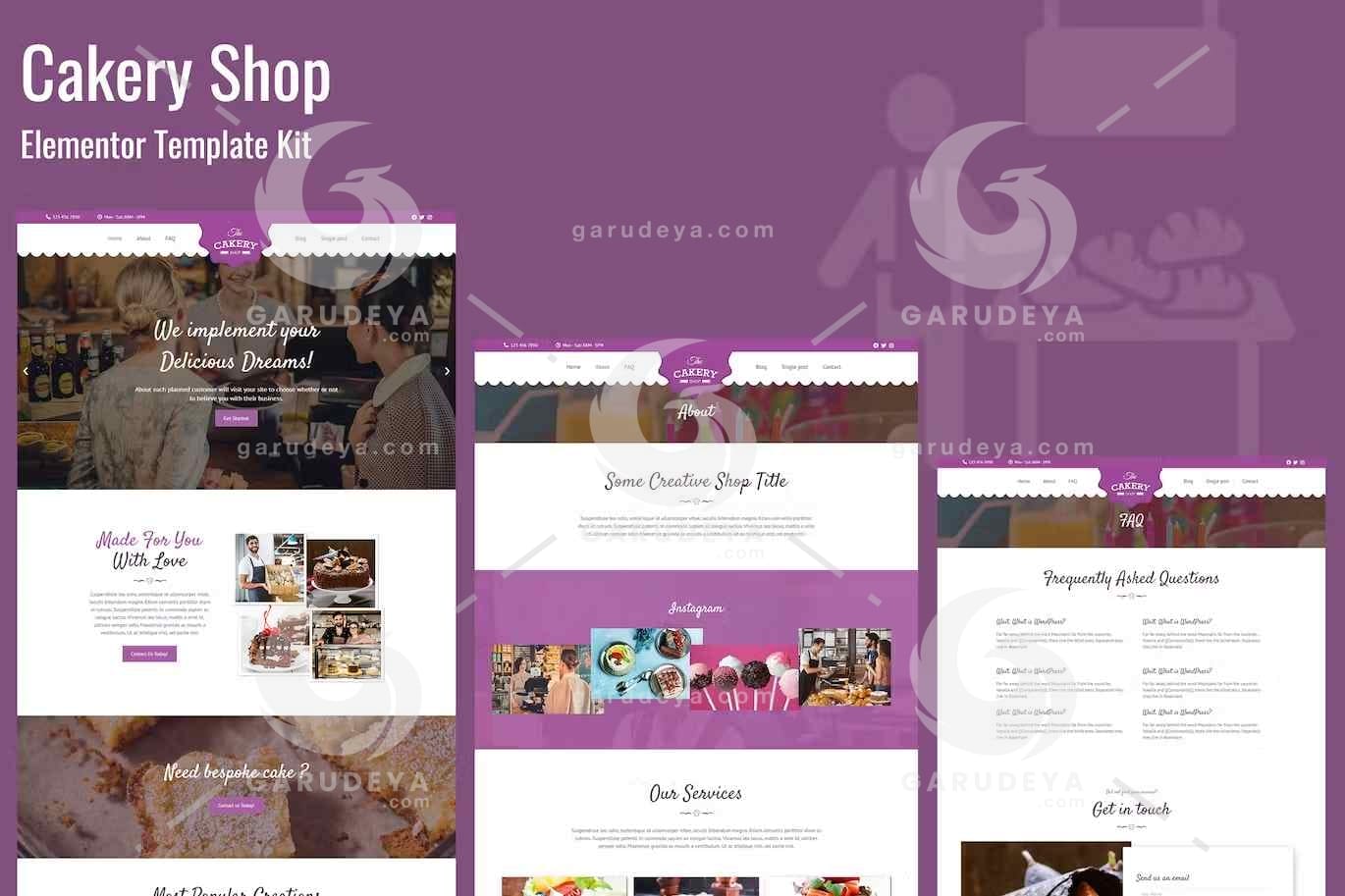 Cakeryshop - Bakery Business Template Kit