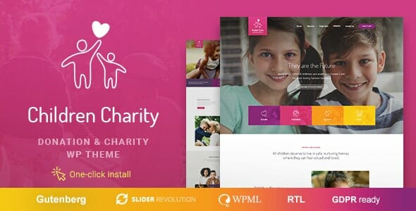 Children Charity - Nonprofit & NGO WordPress Theme