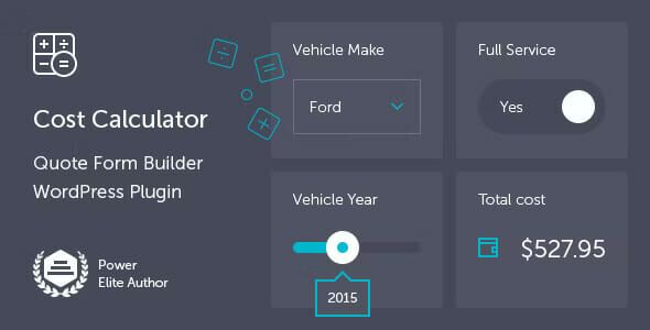 Cost Calculator For Wordpress